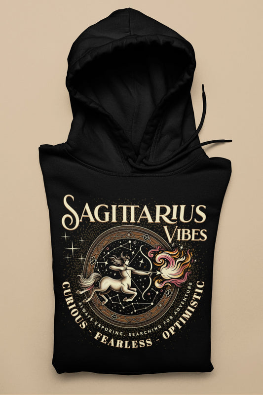 Sagittarius Vibes Hoodie - TranquilTrendz