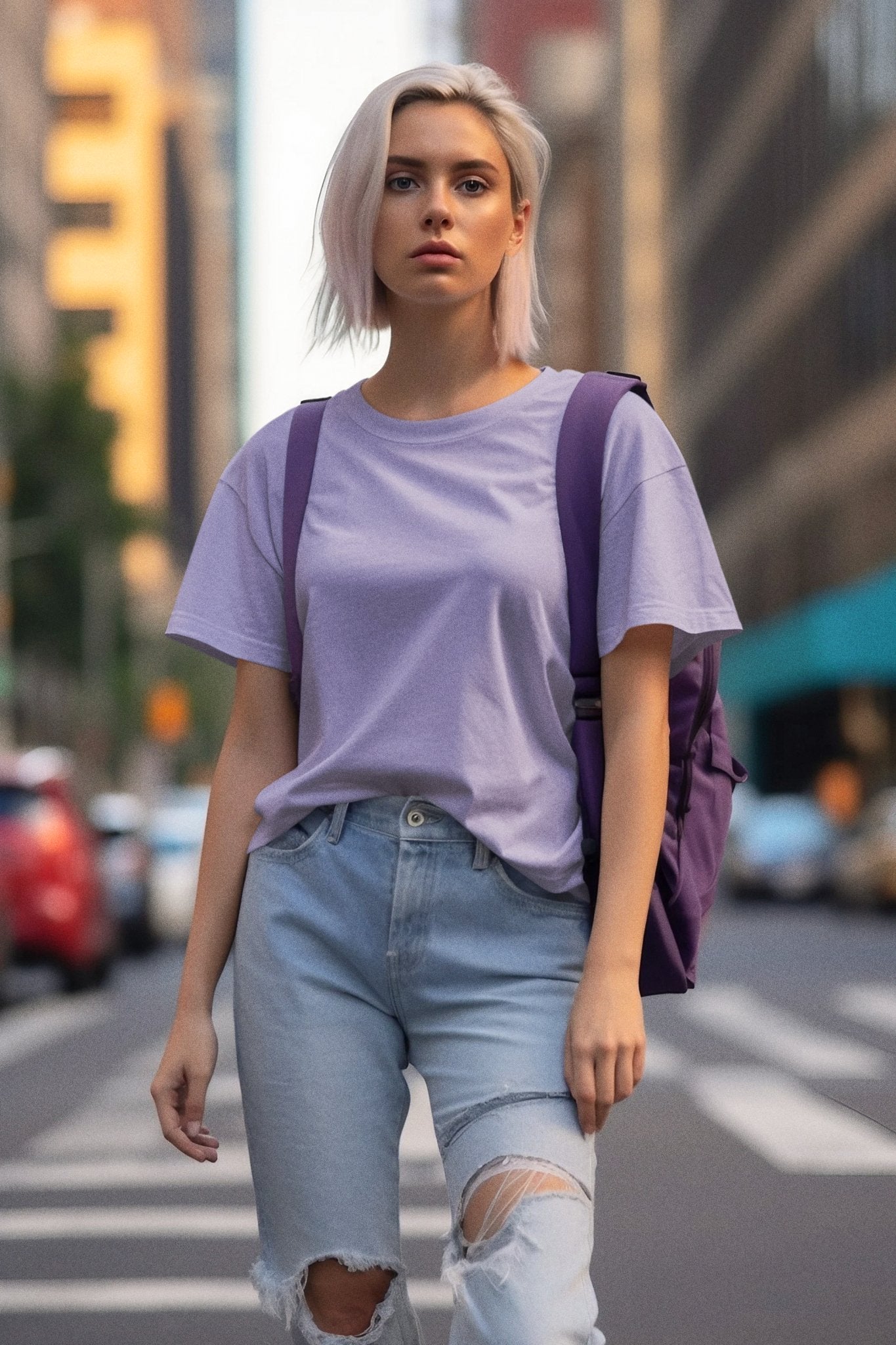 SUPIMA : Lavender T-Shirt - TranquilTrendz