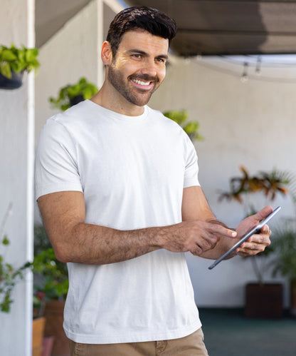 SUPIMA : White T-Shirt - TranquilTrendz