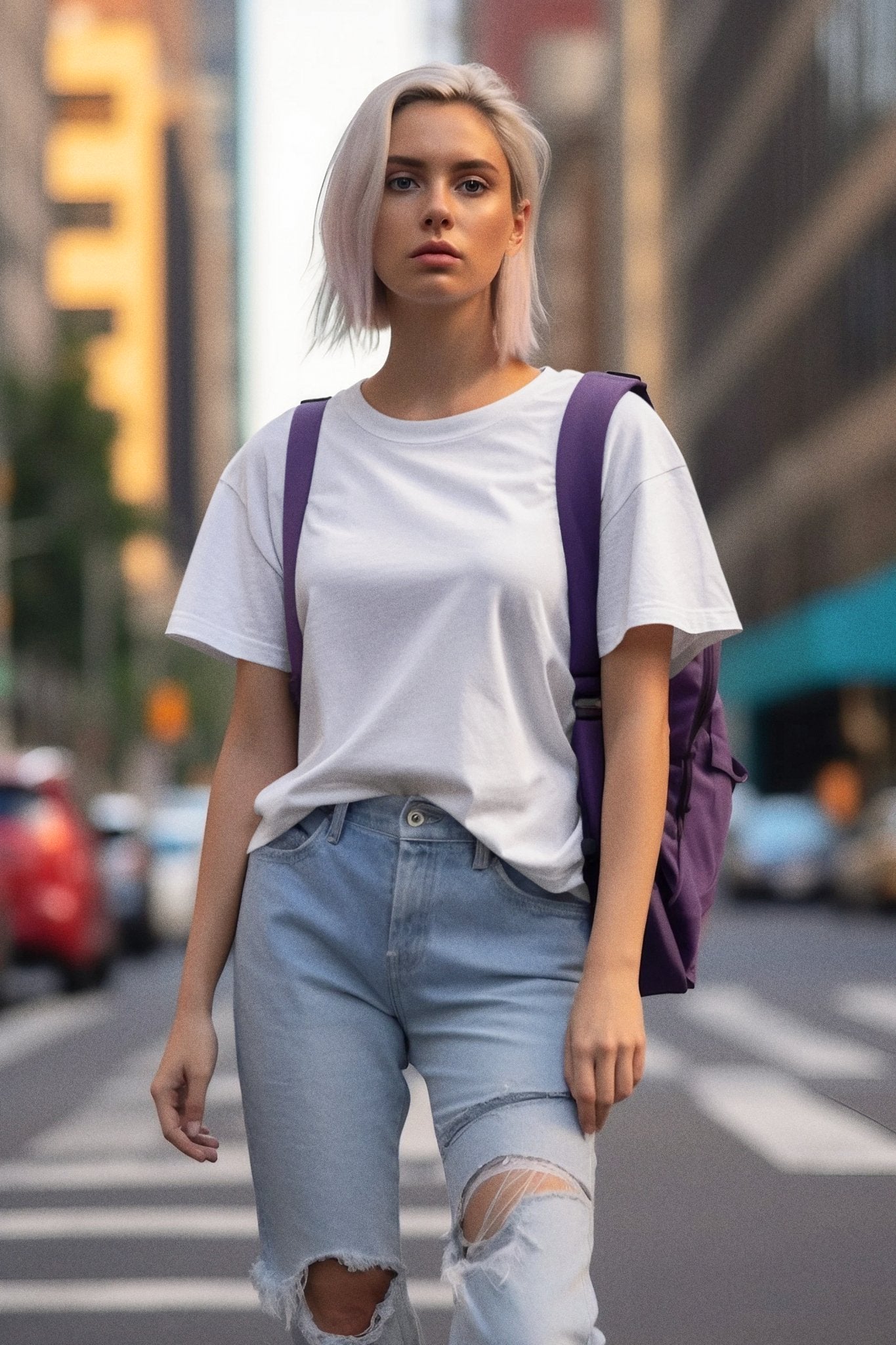 SUPIMA : White T-Shirt - TranquilTrendz