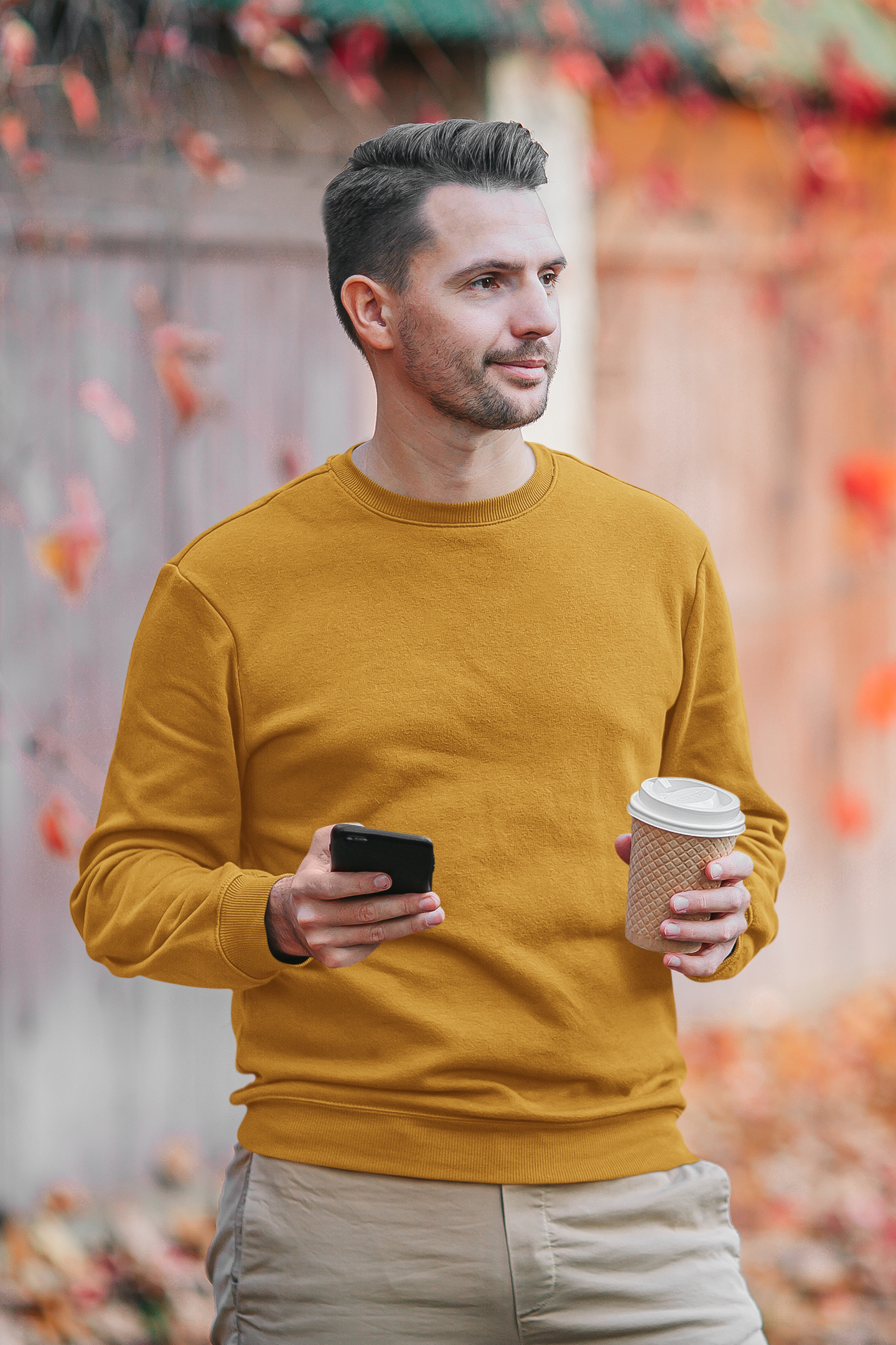 Mustard Yellow Unisex Winter SweatShirt