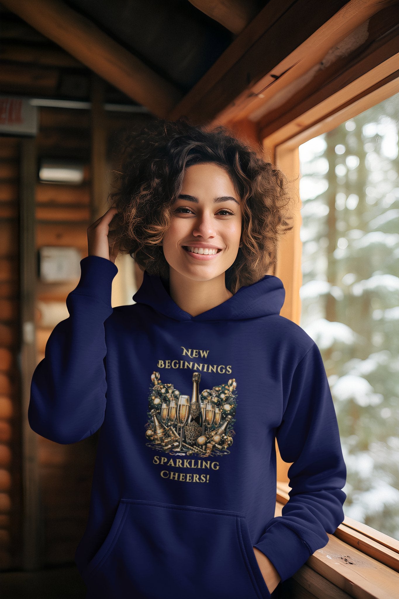 Toast to New Beginnings Hoodie - TranquilTrendz