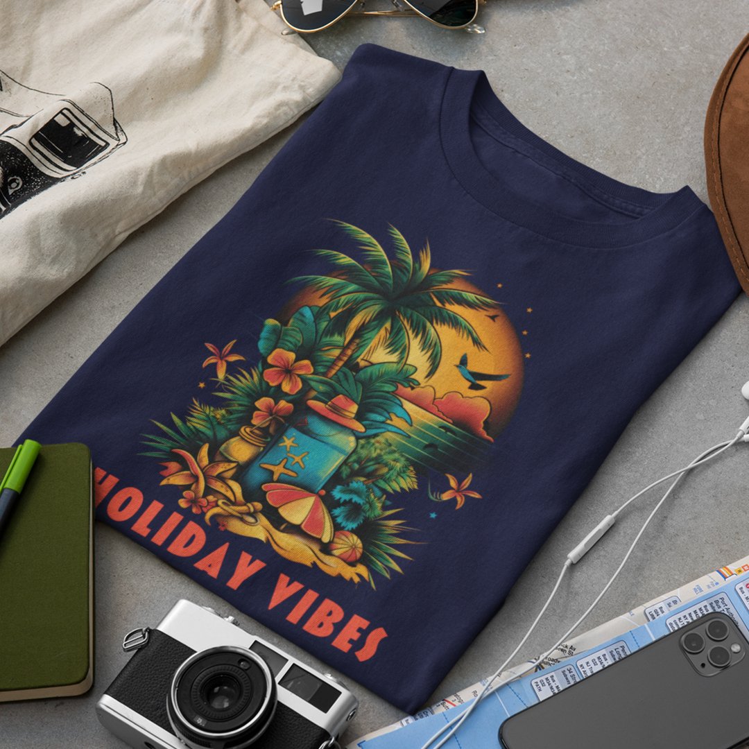 Tropical Holiday Vibes T-Shirt - TranquilTrendz