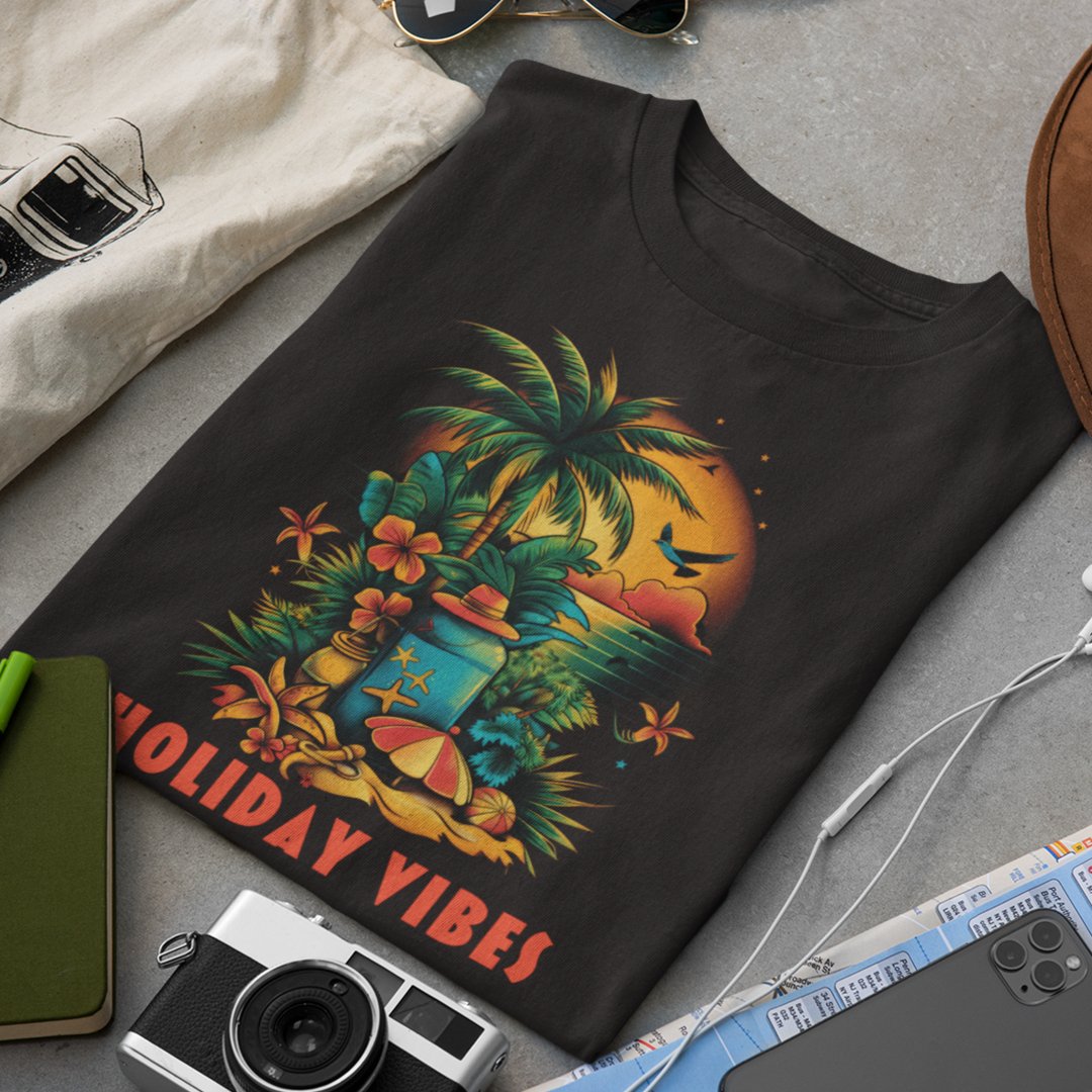 Tropical Holiday Vibes T-Shirt - TranquilTrendz