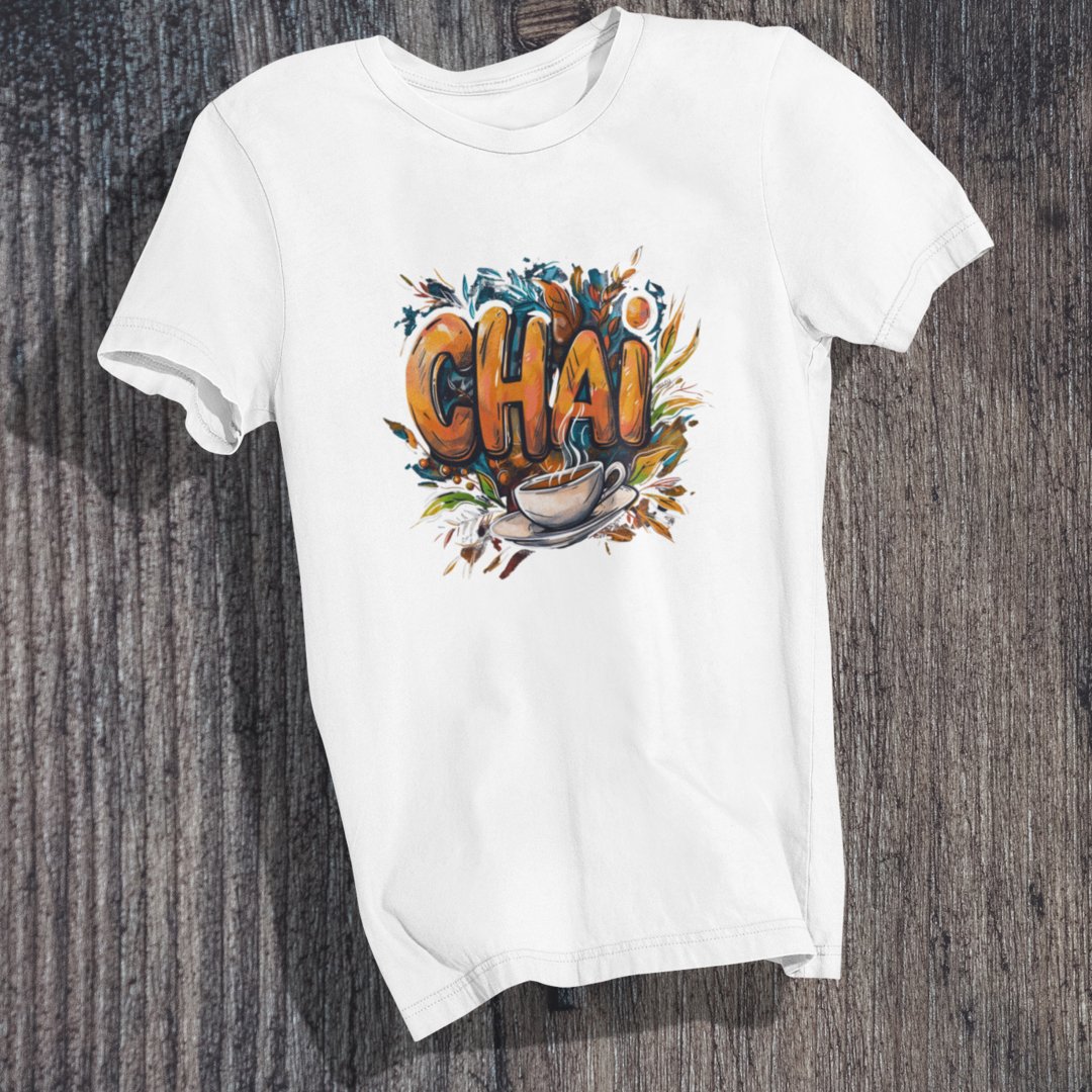 Vibrant Chai Artistry T-Shirt - TranquilTrendz