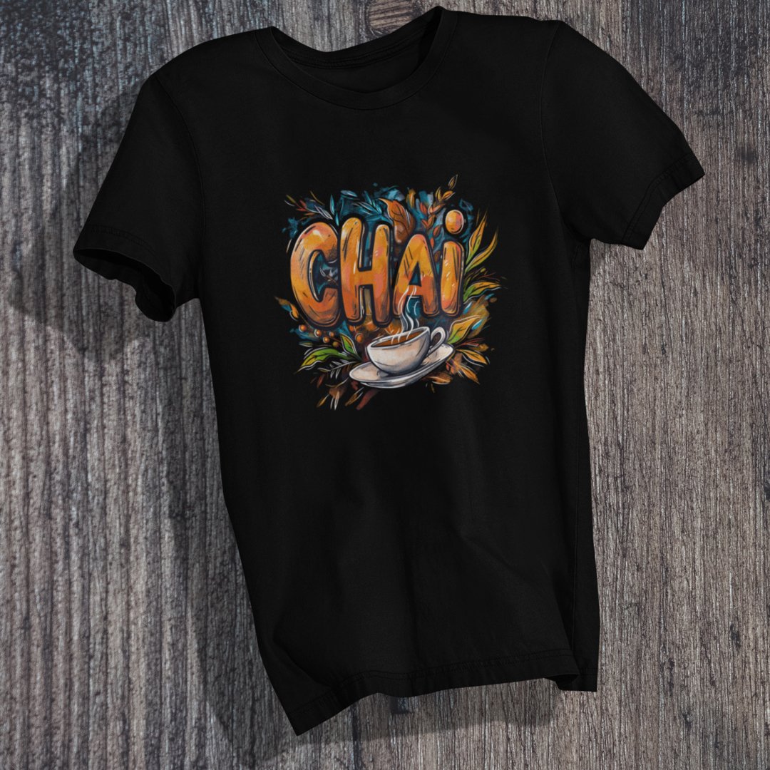 Vibrant Chai Artistry T-Shirt - TranquilTrendz