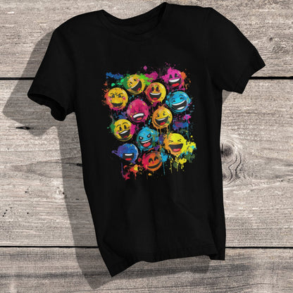 Vibrant Emoticon T-Shirt - TranquilTrendz