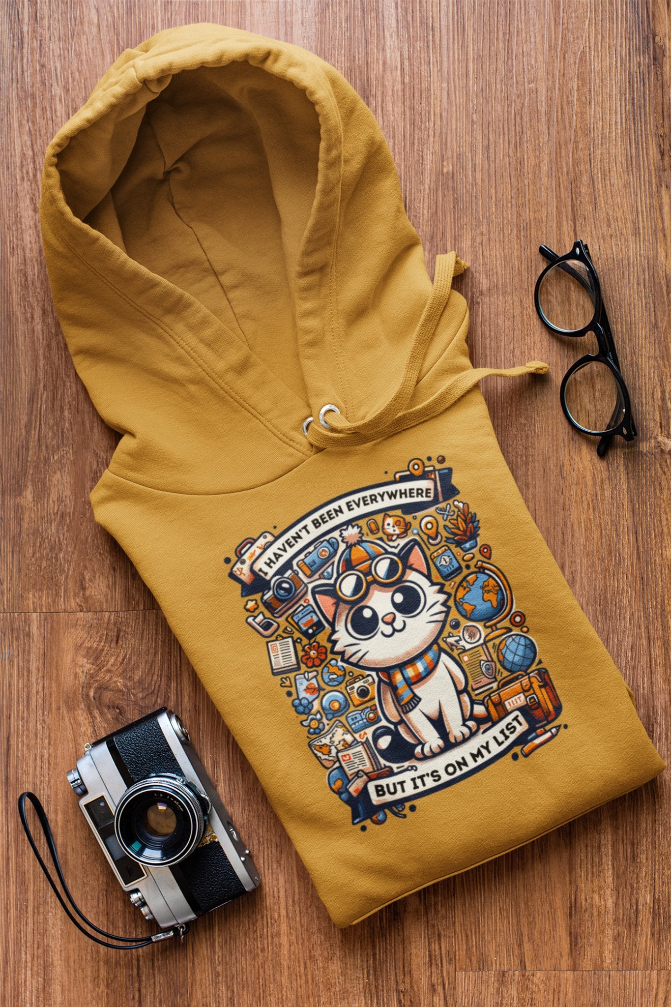 Wanderlust Whiskers Hoodie - TranquilTrendz