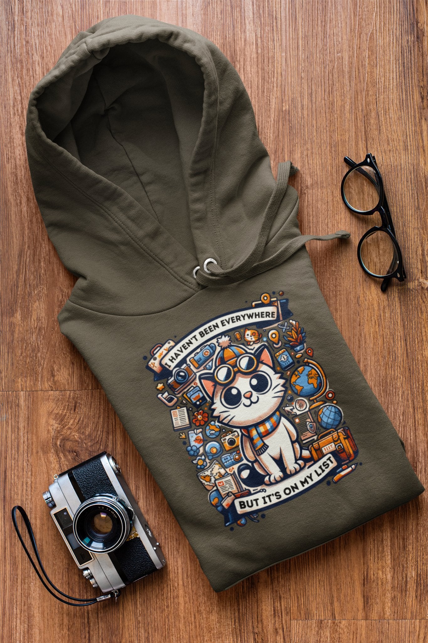 Wanderlust Whiskers Hoodie - TranquilTrendz