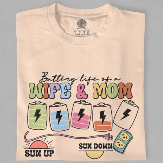 Wife & Mom: Juggling Life's Roles T-Shirt - TranquilTrendz